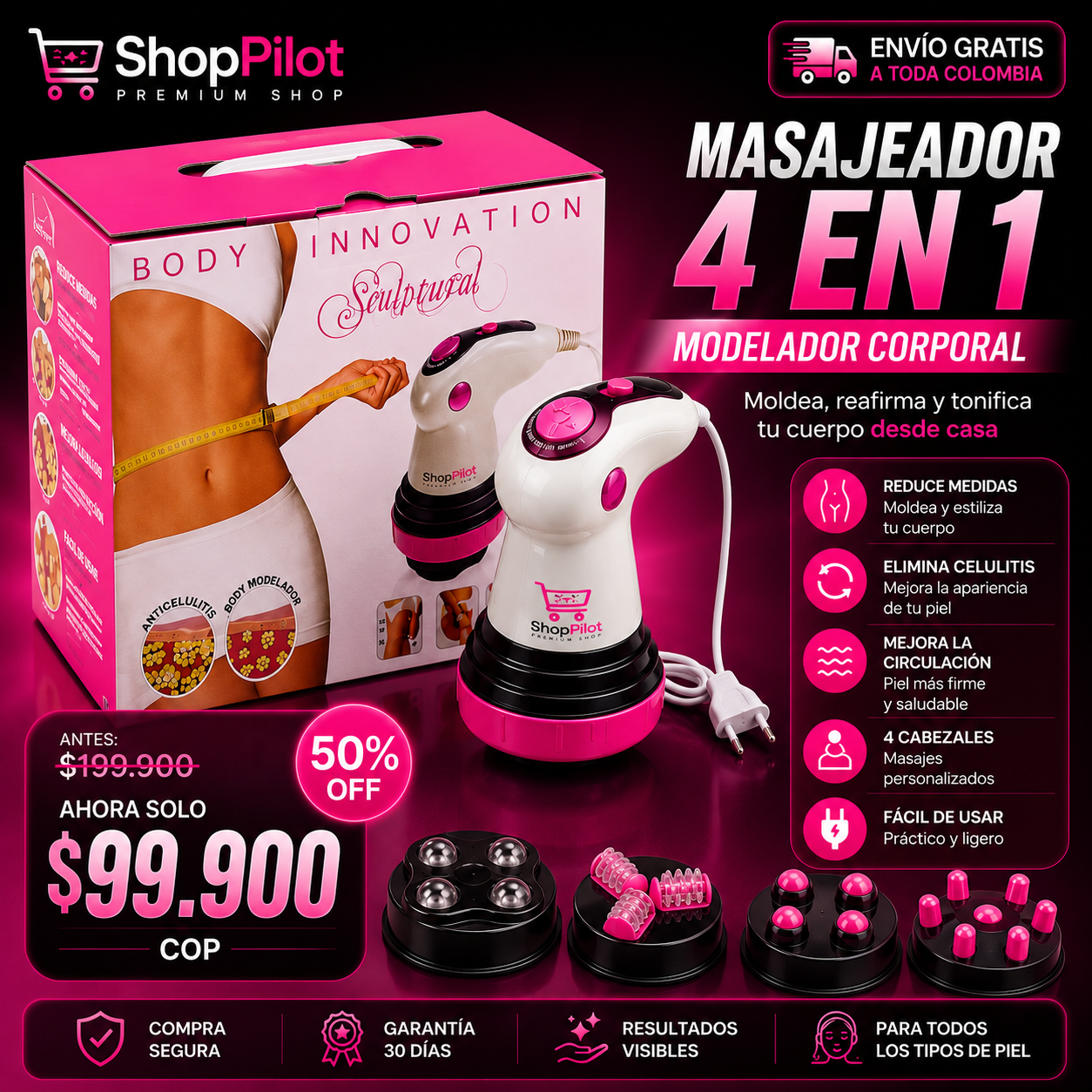 MASAJEADOR BODY INNOVATION INFRARROJO